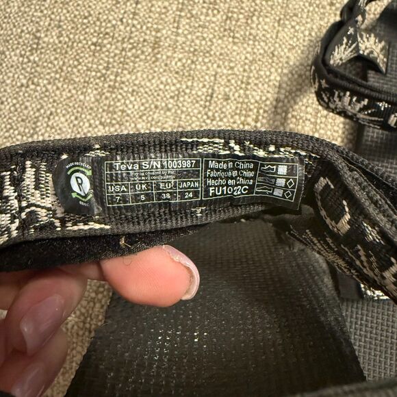 Teva Women's Monochrome Patterned Sandals - Picture 4 of 9